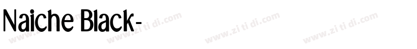 Naiche Black字体转换